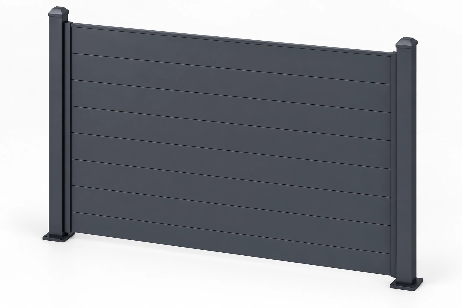 No-gap Slat Fencing