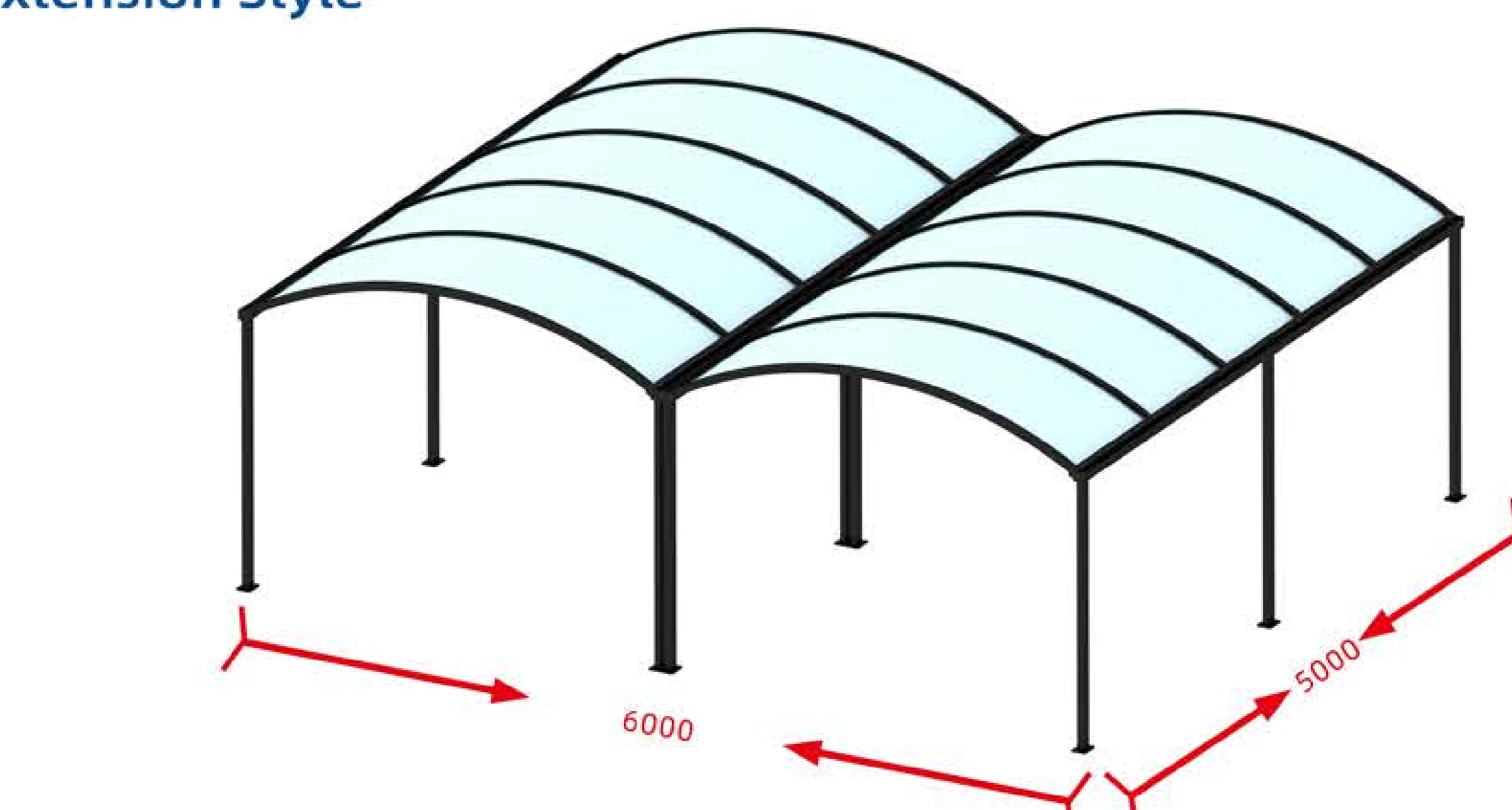 Two-bay extension