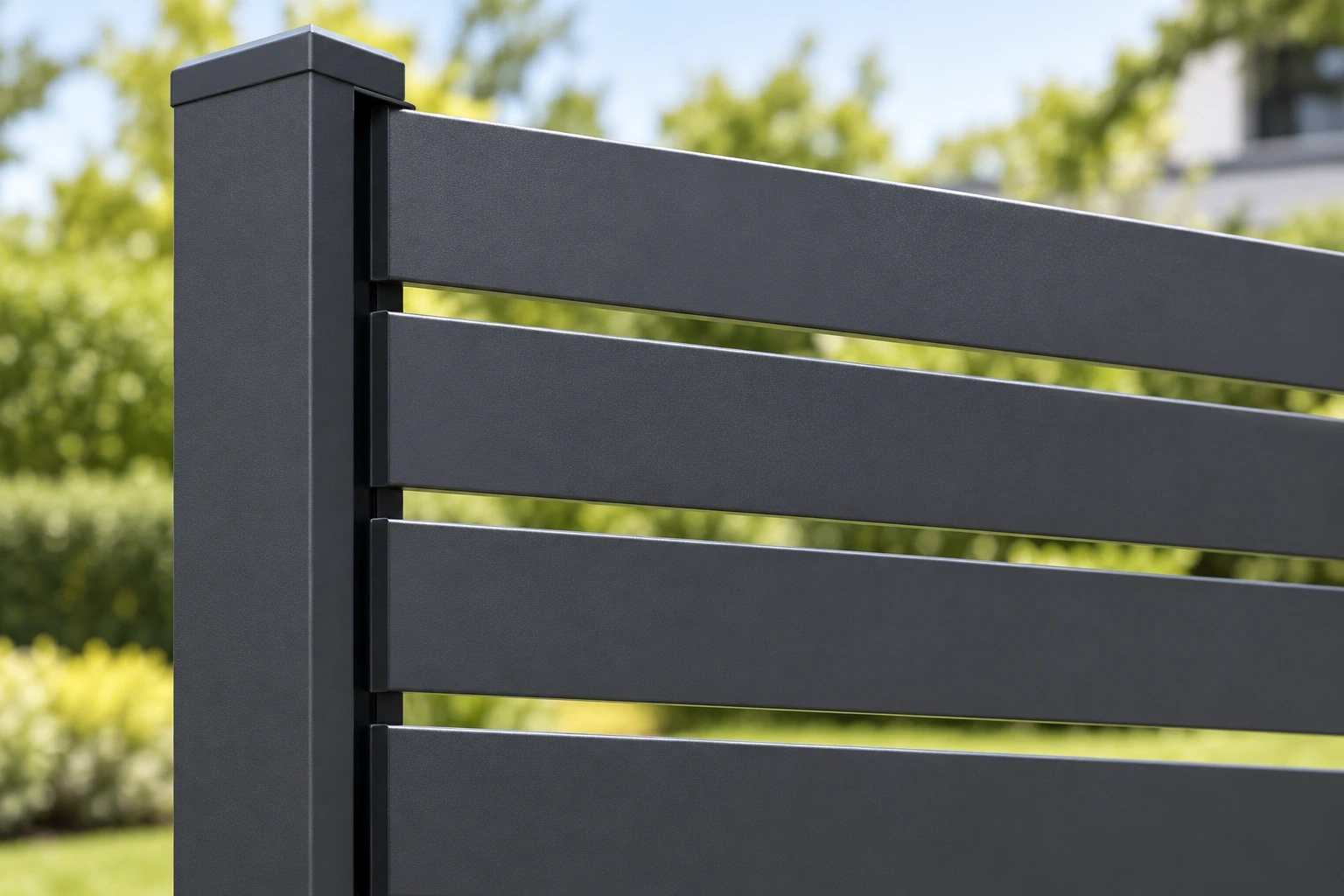 Open slats and post finish